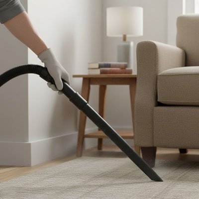 Embout pour aspirateur aspiration tapis beige