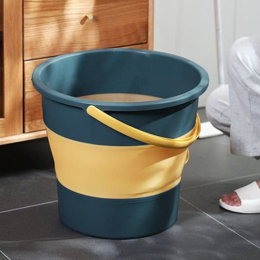 Seau pliable polyvalent rangement